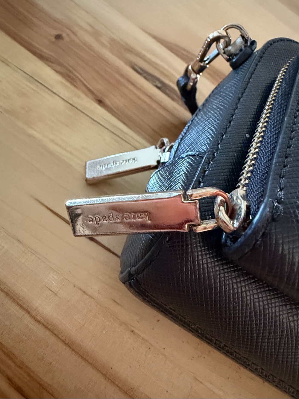 kate spade Black Saffiano Crossbody Wallet - Picture 3 of 3